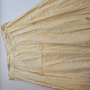Krista Larson Striped Yellow Rococo USA Handmade Skirt NWT